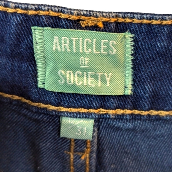 NEW...Articles of Society Jane Wide Leg Jeans in French Blue...Size 12/31 - Picture 7 of 9